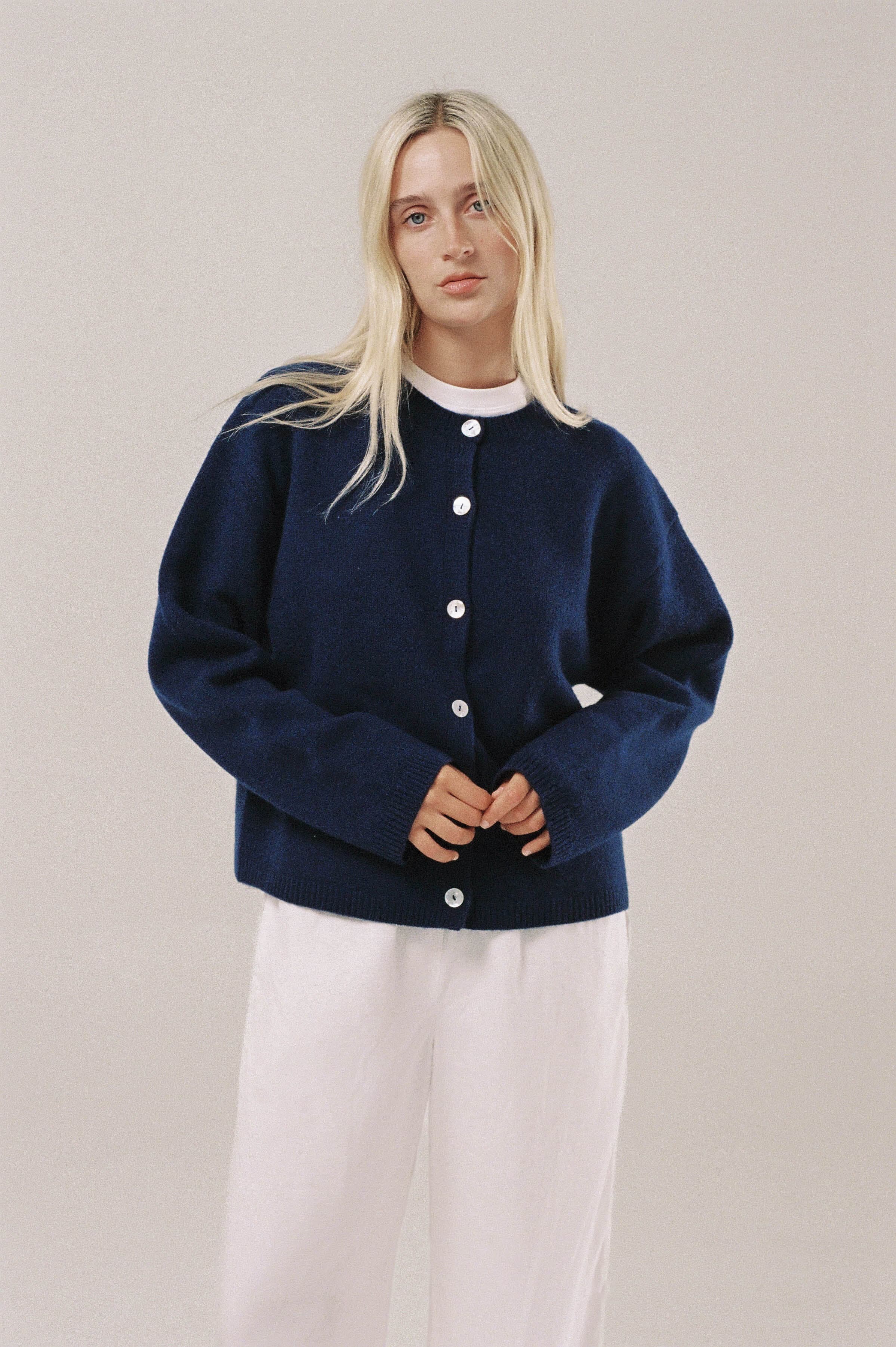 Kit Cardigan in Navy