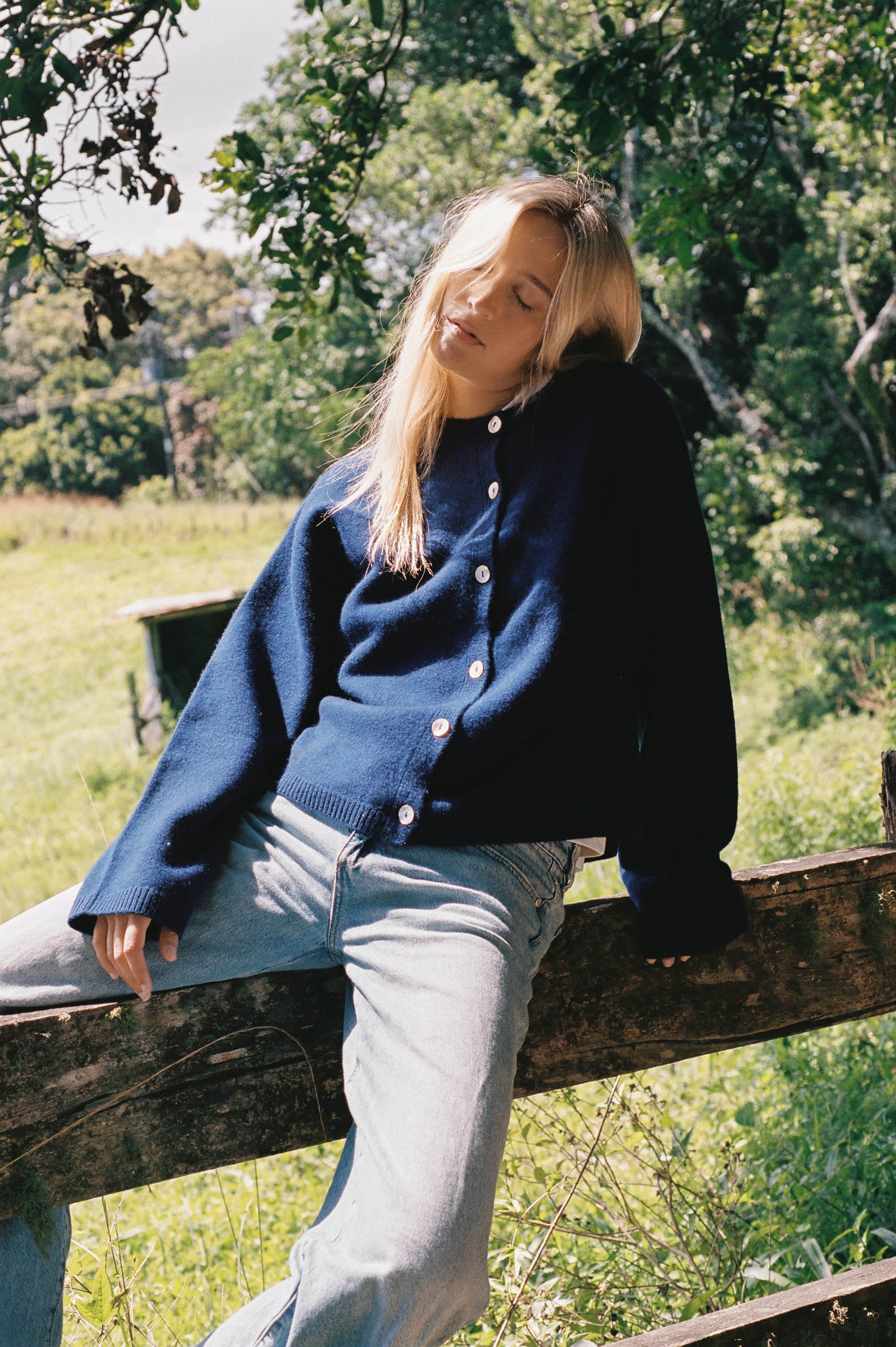 Kit Cardigan in Navy alternate